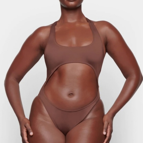 SKIMS Other - NWT Skims | Monokini Cocoa Chocolate Brown One Piece Swimsuit Womens 2X